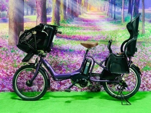 ❷ 4770子供乗せ電動自転車ヤマハ3人乗り新品20インチ良好バッテリー