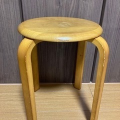 【取引終了】木製　丸椅子