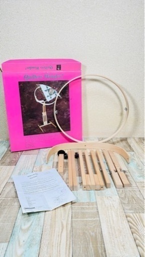 【未使用品】キルティング フープスタンド 手作り パッチワーク