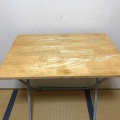【無料】一枚板の机、シンプル収納