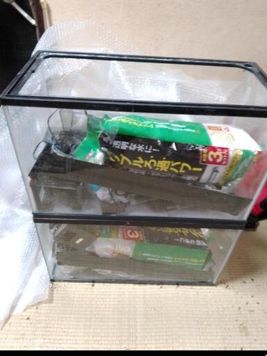 中古　60センチ GEX水槽2個セット　コトブキ LEDライト・GEX GRANDE　600・サーモスタット付きヒーター・マグクリーナー・魚用ネット・新品未使用ろ過材　その他備品.