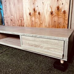 1月21～22日配送無料！④11361 LOWYA 木目調テレビ台 幅180cm