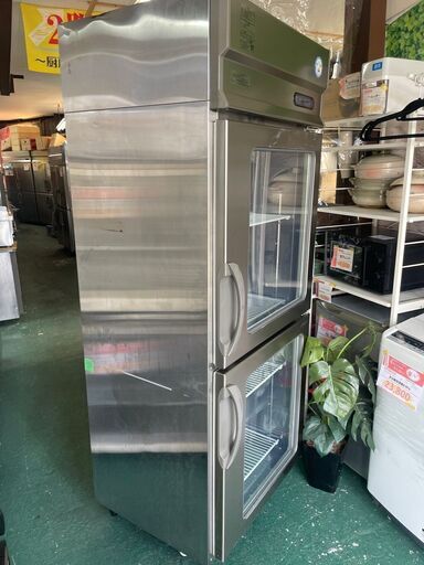 ★フクシマ　2018年製★　縦型2ドア冷蔵庫♪ガラス扉仕様 ☆フクシマ 2018年製☆ 縦型2ドア冷蔵庫♪ガラス扉仕様