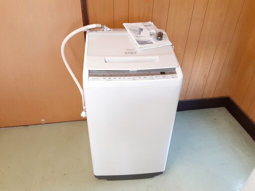 日立 全自動洗濯機 7㎏ 2020年製 BW-V70FE8 取説・ニップル付き　/DJ-1147 1FO
