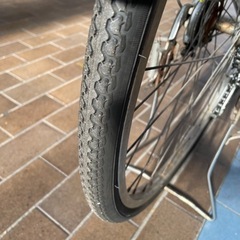 【早い者勝ち!!】中古自転車 27インチ アルミフレーム 6段変速 オートライト 新品パーツ多数使用