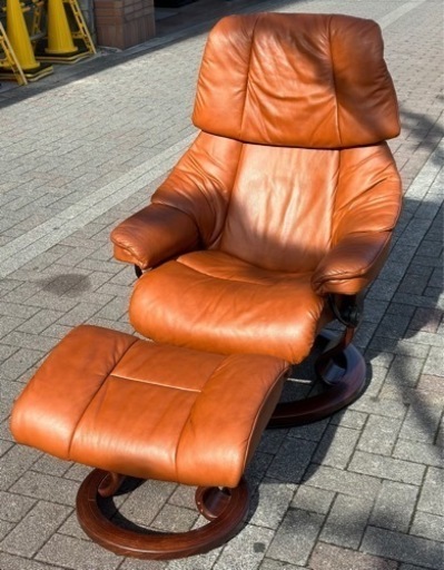 EKORNES【定価45万】オットマン付リクライニングチェア