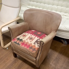 1人掛けソファー　HARO レザープロフェッサーアームチェア　ブラウン