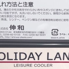 伸和/SHINWA HOLIDAY LAND ホリデーランド クーラーボックス 76L ホワイト