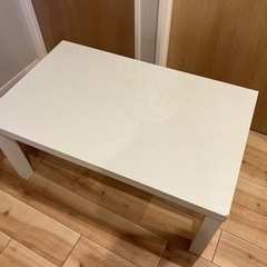 木製ローテーブルホワイト