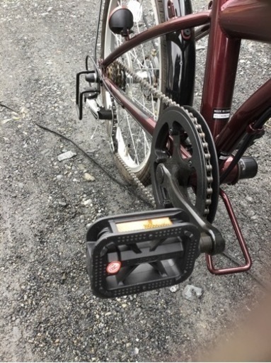新品未使用品　折りたたみ式自転車　ボルドー色　20インチ