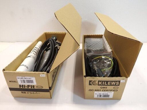【未使用】KILEWS カウンター内蔵型電動ドライバー 専用コントローラー HFB-BE512LF SKP-BE32HL ネジ締めドライバー キリウス 小型電動工具/1484