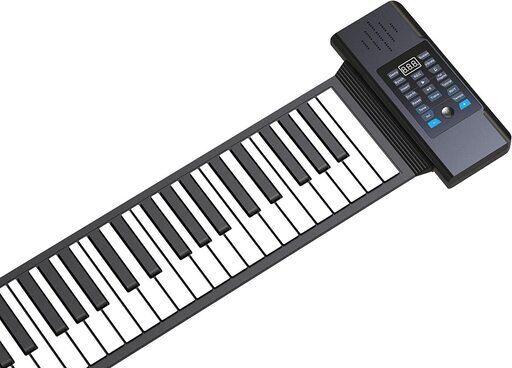 ロールピアノ （88鍵） シリコン製 練習用 持ち運びロールピアノ くるくる巻けてコンパクト！
