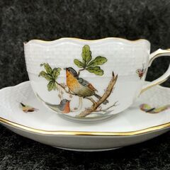 □Herend ヘレンド ロスチャイルドバード ティーカップ&ソーサー 5客