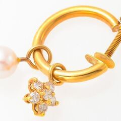  ダイヤモンド・ベビーパール 3Wayイヤリング 品番e21-343