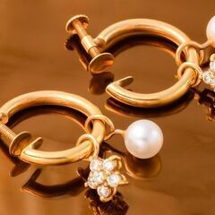  ダイヤモンド・ベビーパール 3Wayイヤリング 品番e21-343