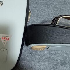 未使用新品　黒地に桜柄　和装バッグと草履