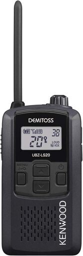 【定価8299円⇒4000円】JVCケンウッド 特定小電力トランシーバー UBZ-LS20 ブラック デミトス (UBZ-LP20 後継機種)