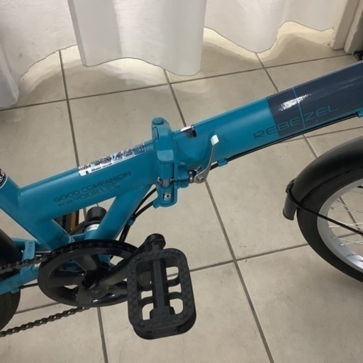 REBEZEL 折りたたみ自転車 青