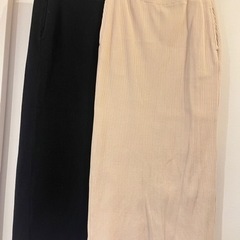 【リブニットスカート】2色セット(Ｓサイズ)