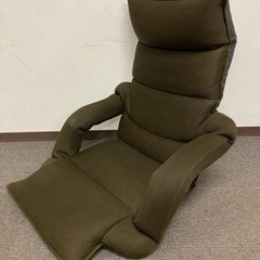 【中古品】ニトリ 低反発肘付き座椅子 プレーン j1-76