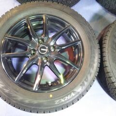 冬 ブラック 色 ヤリス ヴィッツ アクア FIT フィット ポルテ スイフト フィールダー キューブ【富山】ブリヂストン 175/65R15 中古4本