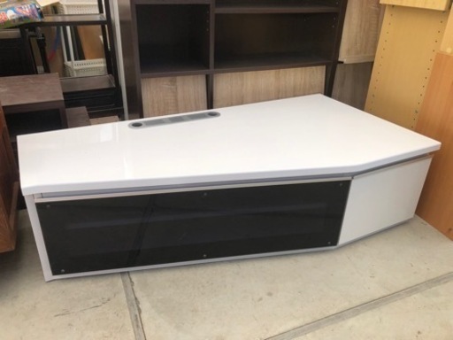テレビボード ローボード 台形タイプ 横幅123cm×奥行60cm×高さ34cm