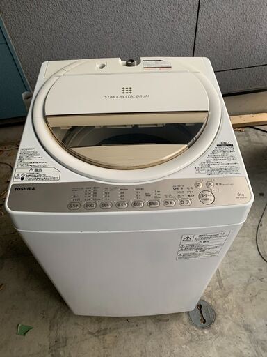 東芝洗濯機☺最短当日配送可♡無料で配送及び設置いたします♡AW-6G3 6キロ 2016年製♡TOS001