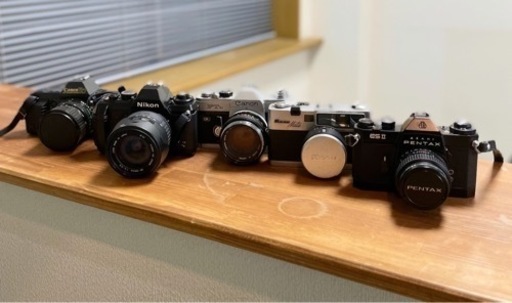 【ジャンク扱い】フィルムカメラ 5点セット まとめ売り Canon キャノン RICOH リコー PENTAX ペンタックス Nikon ニコン cmr2