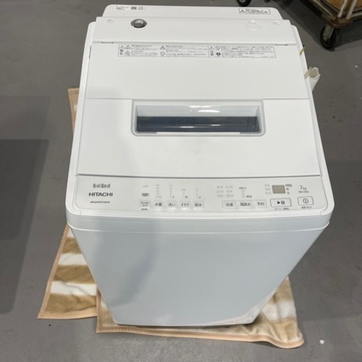 超激得セール美品☆/HITACHI/日立/2022年製/全自動電気洗濯機/8.0kg/BW-V80G(W)/0507b 5kg以上