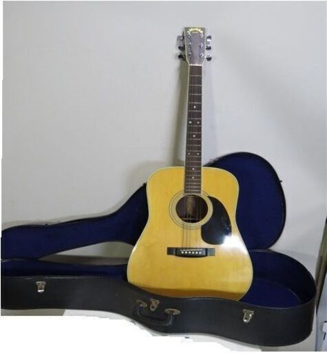 トップ：エゾ松 単板 Morales LYRE BIRD  M-35 ハードケース＆クリップチューナー付き