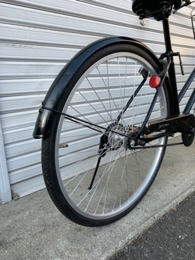 自転車 ☆前後タイヤ新古品☆ 27インチ LEDダイナモライトシティー 