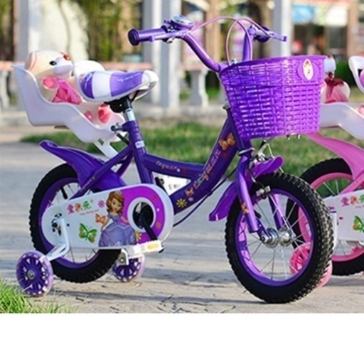 【新品　未使用】子供用自転車　パープル　値段交渉受付ます