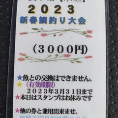 【抽選】海上釣り堀【水宝】3000円券