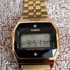 【CASIO】天然ダイヤ付き A-159WGED-1