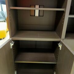 【リサイクルストアスターズ鹿大店】マルチ収納棚　ダークブラウン　本棚　靴棚　ディスプレイラック リサイクルストアスターズ鹿大店】マルチ収納棚 ダークブラウン 本棚