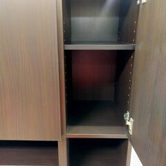 リサイクルストアスターズ鹿大店】マルチ収納棚 ダークブラウン 本棚