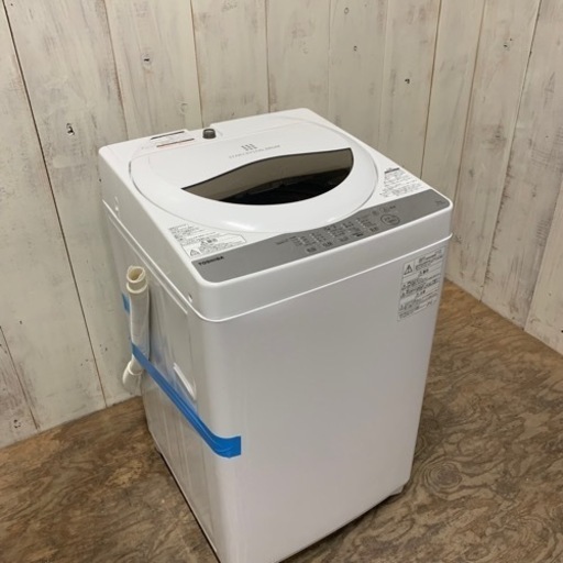 2/20 終 2019年製 洗濯機 TOSHIBA 東芝 AW-5G6 5㎏ 菊NS
