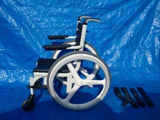 MOLTEN モルテン WHEELIY 自走式車椅子 折りたたみ ノーパンクタイヤ 車椅子 車イス 現状品