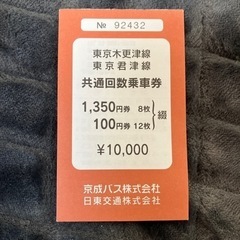 【お値下げ中】東京〜君津、木更津線　バス回数券