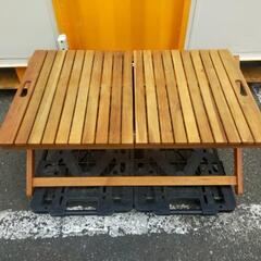 ◆3点◆ニトリ 木製折りたたみローテーブル＋3段ボックス2台