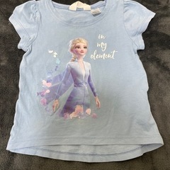 H&M アナ雪プリント エルサTシャツ