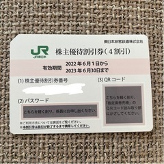 JR 株主優待割引券　（4割引）