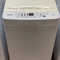 送料・設置込み　洗濯機　4.5kg Hisense 2020年