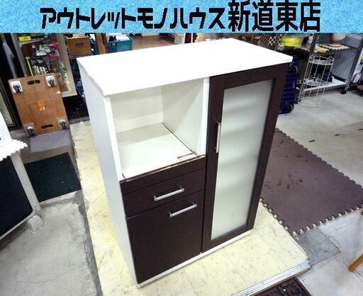 ミドルキッチンボード 食器棚 横幅 約80cm 高さ 約115cm 中古 コンセント付 札幌市東区 新道東店