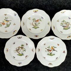 ■Herend ヘレンド ロスチャイルドバード プレート 5枚 19cm  中皿 札幌 南12条店