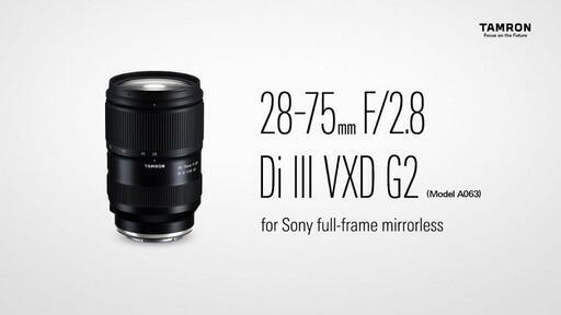 ソニーEマウントのTAMRONの28-75mm F/2.8 Di III VXD G2 A063 www