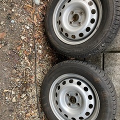 175/65R14タイヤ付き鉄ホイル2本(スタッドレス)値下げ