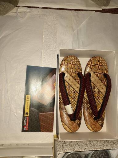寄木ぞうり  草履　寄木細工　(和服　着物)