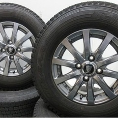 13インチ 165R13 6PR 5J+35 100 中古スタッドレスタイヤアルミ