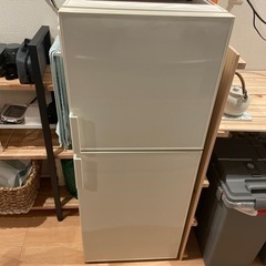 無印良品　白くてシンプルな綺麗な冷蔵庫